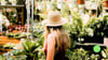 girl in greenhouse creating social media content for a political campaign