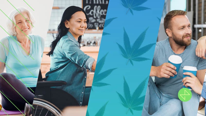 Cannabis marketing showing the span of tactics to reach each generation across campaigns